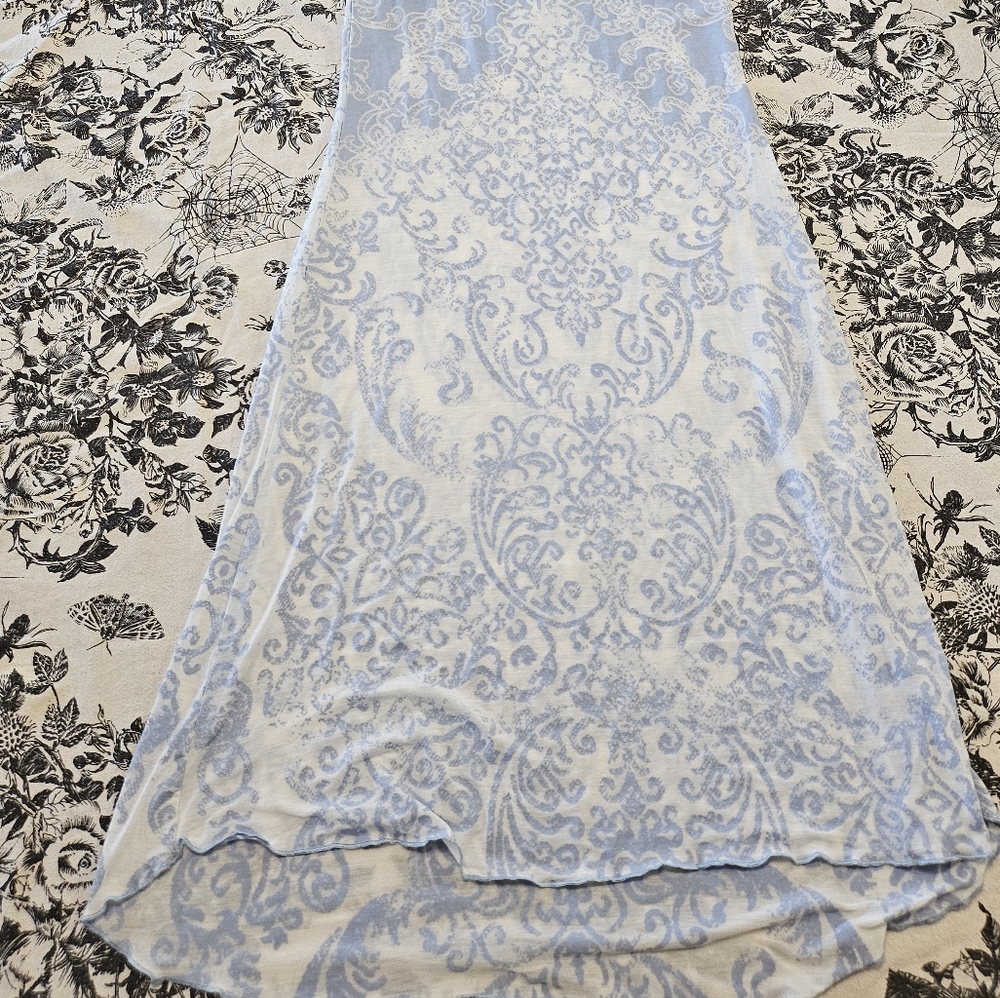 Dolls Kill Current Mood Crystal Wave Burnout Maxi Dress - Picture 8 of 9
